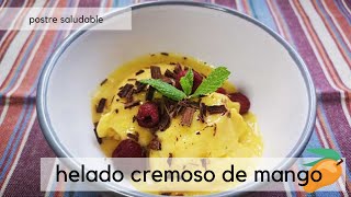 Helado cremoso de mango sin lactosa y sin azúcar [upl. by Mylor459]