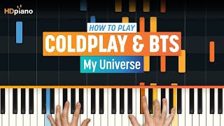 How to Play quotMy Universequot by Coldplay amp BTS  HDpiano Part 1 Piano Tutorial [upl. by Siol]