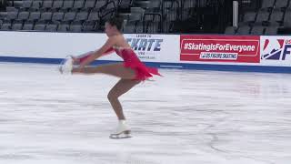 Clara DelcaminoYang  Junior Women Short Program  2025 Eastern Sectional Singles Final [upl. by Gilmour]