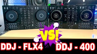 DDJ FLX4 quotVsquot DDJ 400 COMPARATIVA [upl. by Creedon]