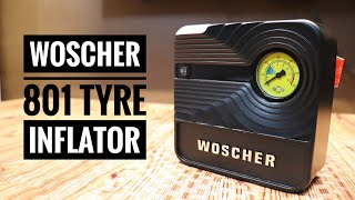 WOSCHER 801 Tyre Inflator HINDI  UNBOXING amp REVIEW [upl. by Laiceps]