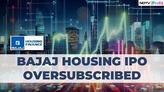 Bajaj Housing IPO Oversubscribed Sees Strong Response  Bajaj Housing Finance IPO News [upl. by Snilloc]