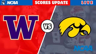 Iowa Hawkeyes vs Washington Huskies  NCAA Football 2024  College Live Score Update [upl. by Attelrahc]