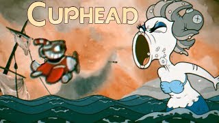 Cuphead Cala Maria Boss Battle 2 Strip Mode No Damage [upl. by Nelloc310]