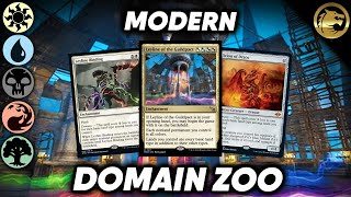 ☀💧💀🔥🌳 CRAZY POWERFUL Domain Zoo  MTG Modern Deck [upl. by Thadeus173]