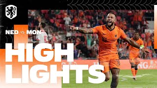 Highlights Nederland  Montenegro 492021 WKkwalificatie [upl. by Otero]