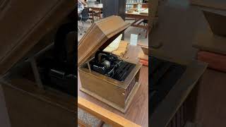 Phonograph cylinders being played on an Edison wax cylinder phonograph MusicHistory Library [upl. by Aja388]