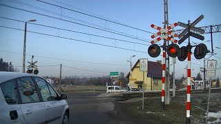 Spoorwegovergang Nowy Sącz Jamnica PL  Railroad crossing  Przejazd kolejowy [upl. by Elidad293]