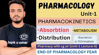 pharmacokinetics  absorption  distribution  metabolism and excretion of drugs [upl. by Kind]