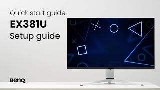 BenQ EX381U monitor Unboxing amp quick start guide [upl. by Aicela36]