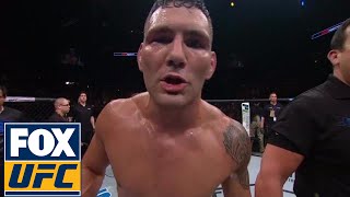 Chris Weidman to Michael Bisping That British bumstop hiding from the real men  UFC FIGHT NIGHT [upl. by Lucilia]