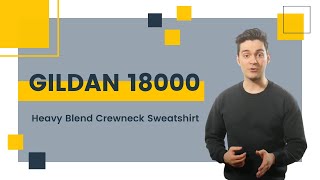 Gildan 18000 Heavy Blend Crewneck Sweatshirt  BlankApparelca [upl. by Enej666]