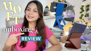 MOFT Invisible Phone Tripod Stand amp iPad Snap Stand Unboxing amp Review ❤︎ Emmy Lou [upl. by Ppilihp]