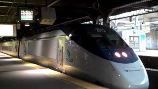 Amtrak Acela Express with Horn Action [upl. by Atenik]