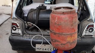 LPG gas filling without motor for maruti 800 car [upl. by Ecinahc707]