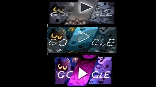 Beating the all Halloween google doodle cat academy games 13 [upl. by Hrutkay]