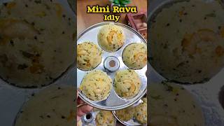 மினி ரவா இட்லி 😋👌 Mini Rava Idly recipe😋👌idli rava shorts breakfast [upl. by Ardied279]