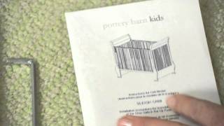 How to Install DropSide Crib Conversion Kit A  Pottery Barn Kids [upl. by Elbon]