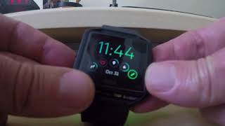 How to Reset  Restart your Fitbit Blaze in 30 seconds [upl. by Enerol]