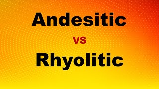 Andesitic VS Rhyolitic Magma [upl. by Anul174]