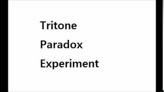 20150312 Tritone Paradox Experiment [upl. by Aneetsirk553]