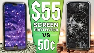 050 Screen Protector vs 55 Sapphire Protector DROP Test [upl. by Yolanthe507]