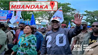 EN DIRECT DE MBANDAKAFELIX TSHISEKEDI TRES ATTENDU POUR SA VISITE A L EQUATEURCANDIDAT NUMERO 20 [upl. by Doelling]