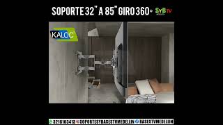 Soporte tv giro 360° pantalla 32quot a 85quot [upl. by Anoyi747]