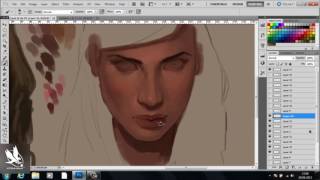 Atomhawk Tutorial  Painting Skin  by Charlie Bowater [upl. by Ameekahs]