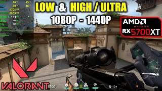 RX 5700 XT  Valorant  1080p  1440p  Low amp High settings [upl. by Ahtel702]