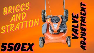 Briggs and Stratton 550EX  Valve Adjustment [upl. by Yeltihw]