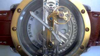 Video of a skeleton watch with Shenhua 9541 movement [upl. by Lemraj106]