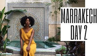 Morocco Vlog Marrakech Day 2  Bahia Palace YSL Jardin Majorelle amp Belly Dancers [upl. by Windzer989]