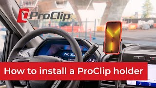 How to Install a ProClip USA Device Holder [upl. by Laenahtan]