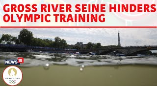 Paris Olympics Swimming Triathlon Training Cancelled For Second Day Over Seine Water Quality  N18G [upl. by Revned398]