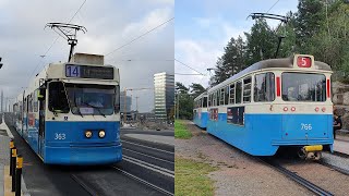 Trams in Gothenburg Göteborg Sweden  September 2021 [upl. by Leann737]