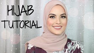 EASY CHIFFON HIJAB TUTORIAL  Omaya Zein [upl. by Isiah]