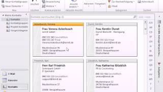 Tutorial Outlook 2010 Elektronische Visitenkarte erstellen und verwenden [upl. by Ierdna321]