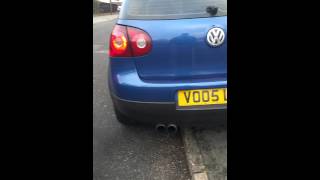 VW Golf mk5 19 tdi cold start with straight pipe [upl. by Bibah]