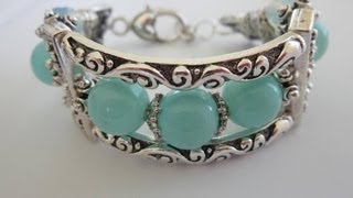 Bracelet With Metal Beads Браслет из металлических бусин [upl. by Ebanreb]