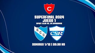 SUPERFINAL J1 SPORT VS SPORTIVO RIVADAVIA [upl. by Bullock]