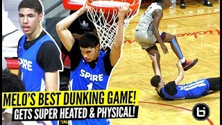 LaMelo Balls BEST DUNKING Game Gets SUPER HEATED vs Ranked PG Trash Talkin amp Gets PHYSICAL [upl. by Eittap964]