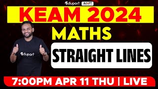 KEAM 2024  Maths  Straight Lines  Eduport KEAM [upl. by Mandie]