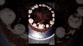 Bakery Style Eggless Chocolate Frosting Cake Recipe🥰 shorts youtubeshorts frostingcake [upl. by Aidnyl]