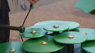 Lilypad Cymbals Outdoor Instrument  Noahs Park amp Playgrounds [upl. by Phionna]