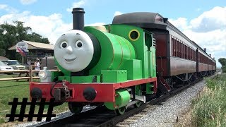 Percy Excursion Train at Strasburg Rail Roads Day Out With Thomas with SRC SW8 8618 Power [upl. by Weidar686]