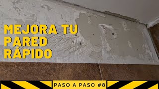 Como MEJORAR una PARED YESO CARTÓN o FIBROCEMENTO ✔ Rápido amp Fácil ⚡ CONSTRUCCIÓN en YESO CARTÓN 8 [upl. by Synned]