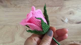 Crochet Valentine Rose ประกอบดอกกันค่ะ [upl. by Mozes]