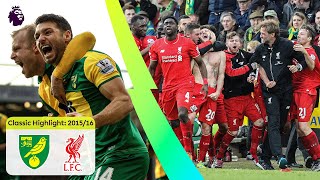 A Nine Goal Thriller  Norwich 45 Liverpool  Classic Premier League Highlights [upl. by Anyak]