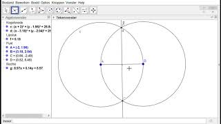 Opdracht geogebra middelloodlijn construeren [upl. by Suirradal576]